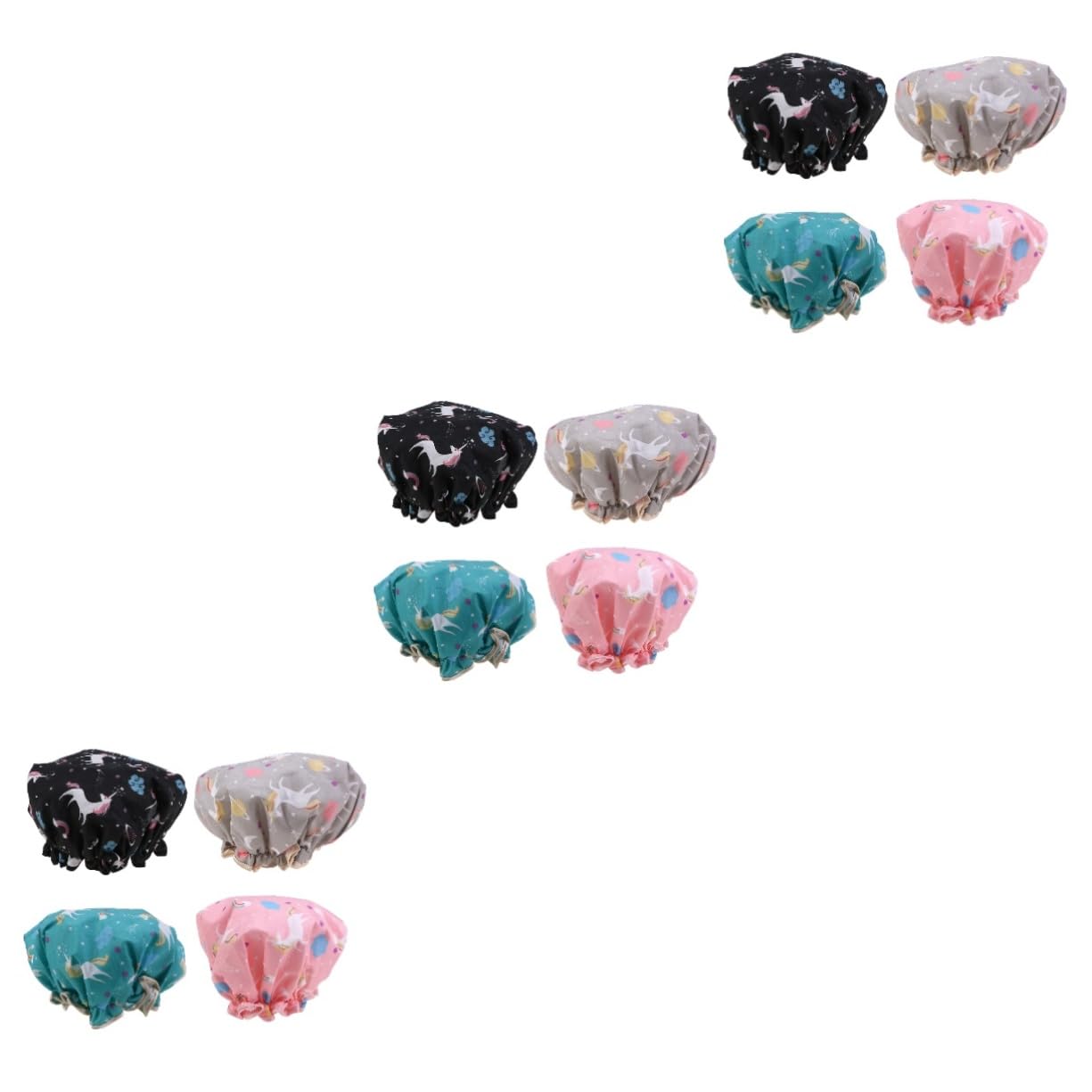 Beavorty 12 Piezas Gorro De Baño Mujer De Ducha Gorro Elástico De Las Mujeres A Prueba De Polvo Gorro De Ducha