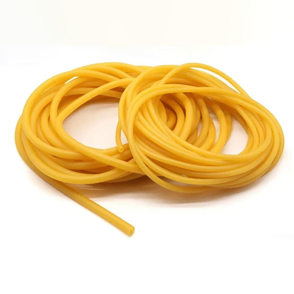 Tubo de látex natural 5m, ID 1,6–18 mm, OD 3,2–22 mm. Alta elasticidad y resistente al desgarro, apto para laboratorio e industria, 1 pieza(ID 18mm x OD 22mm)