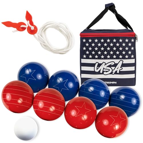 Triumph Sports Patriotic Bocce Ball Set...