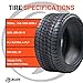 Ocelot Tee Pro 205 30 12 Golf Cart Tires | Low Profile Sidewall | 4 Ply Construction, Smooth Ride, Quiet Operation, Turf-Friendly Tread 205/30/12 Golf Cart Tires – Ideal for Golf Carts/Club Cars