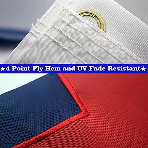 Vsvo Christian Flag 3X5 Ft Double Sided Embroidered 300D Oxford Nylon – Indoor/Outdoor, Brass Grommets, Durable For All Weather - Religious Flags 3X5 Feet (Sewn Cross) #TOP7