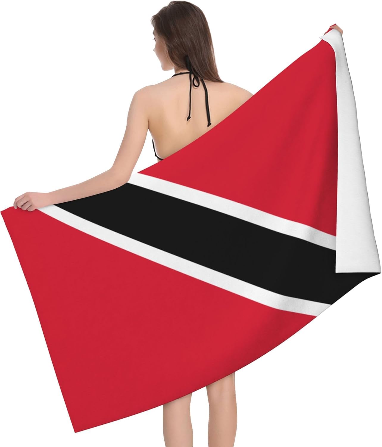HLBSDM Flag of Trinidad and Tobago 52 x 32 in Microfiber Beach Towel Swimming Pool Bath Super Big Throw Towel