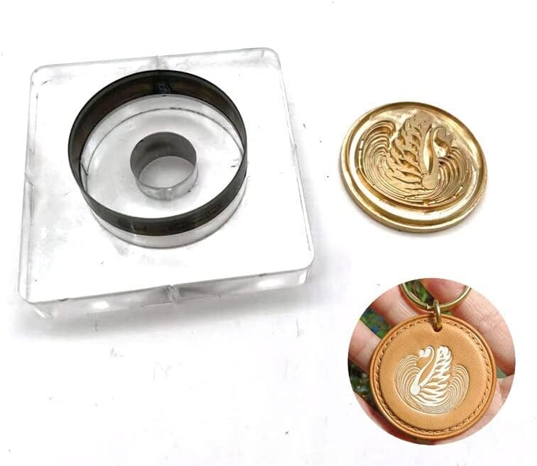 Latte Coffee Pattern Leather Stamp Cutting Die Japanese Blade Brass Stamp DIY Pendant Foil Stamping Embossing Stamps Cutter - (Color: T059C Set)