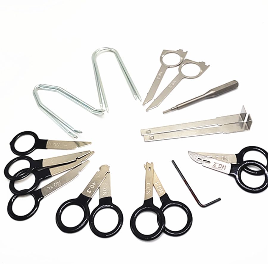 Image of 20pcs Car Stereo Removal Tool DVD Navigation Removal Tool, Universal Radio Removal Tool Kit for Most Car and Truck