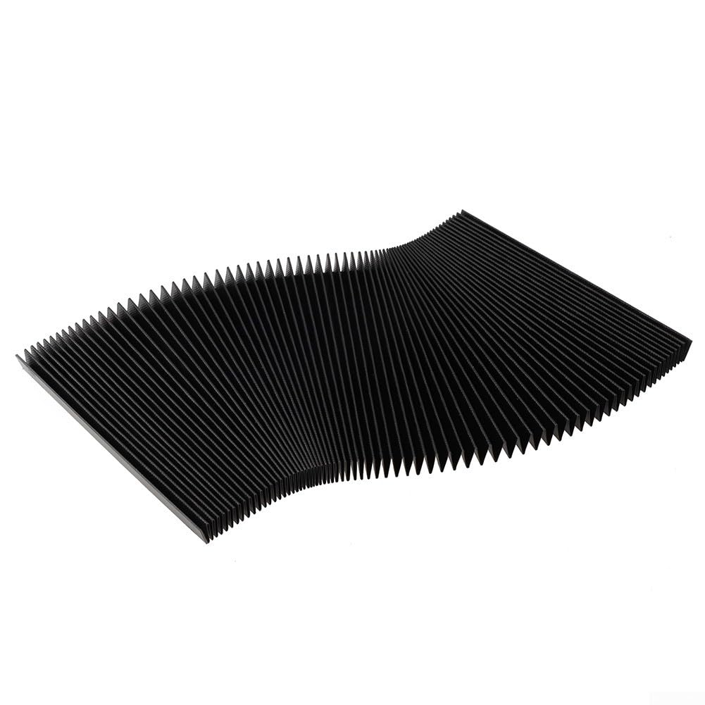 Milling Machine Tool Foldable Accordion Bellows Cover Rubber Dust Protective Cover, For Milling Machine Part Accordion Way Shield Guard 1.5M(200mm)