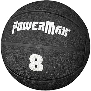Gill Athletics PowerMax Weighted Rubber Medicine Ball – Weighted Exercise Ball, Medicine Balls for Exercise, Wall Ball or Slam Ball for Strength Training, Indoor/Outdoor Workout Ball