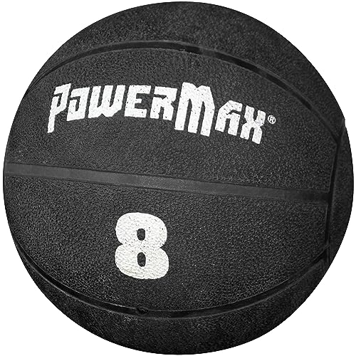 Gill Athletics PowerMax Weighted Rubber Medicine Ball – Weighted Exercise Ball, Medicine Balls for Exercise, Wall Ball or Slam Ball for Strength Training, Indoor/Outdoor Workout Ball