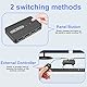 KVM Switch, eppfun USB Switch 2PC 2 In 4 Out, Usb Umschalter mit Fernbedienung, eine Maus/Tastatur für 2 pcs gleichzeitig