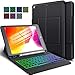 Produktbild ELTD Beleuchtete Tastatur Hülle für iPad 10.2 Zoll (8. und 7. Generation - 2020/2019), mit Deutsches QWERTZ Layout und 7 Farben LED Hintergrundbeleuchtung (Schwarz)