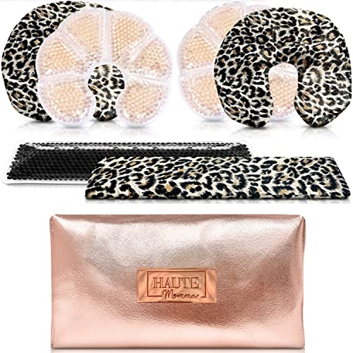 Product Image of the Haute Momma 7PC Perineal Ice Packs for Postpartum - Postpartum Ice Pack - Hot & Cold Ice Pack Pads Postpartum - Breast Ice Packs - Postpartum Ice Packs - Comes w/Rose Gold Case