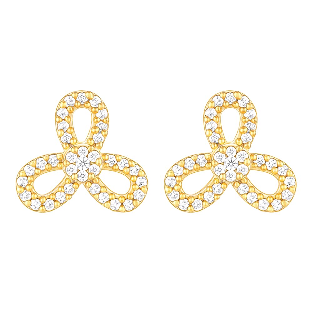 GIVA 925 Silver Golden Trifecta Earrings| studs to Gift Women & Girls | With Certificate of Authenticity and 925 Stamp | 6 Months Warranty* (B0CQM958B9) Amazon Price History, Amazon Price Tracker