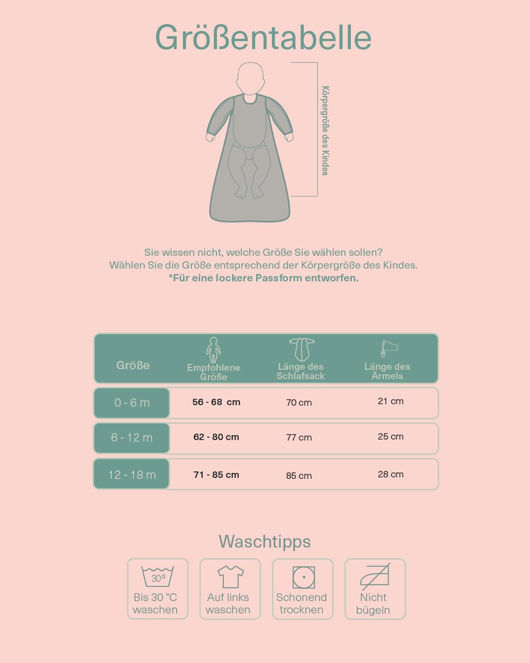 molis&co - Baby Schlafsack abnehmbare Ärmel und Socken. 2.5 TOG - Ganzjahres Schlafsack - Babyschlafsack Neugeborene - 100% Baumwolle (Oeko-TEX 100) - Premium Qualität
