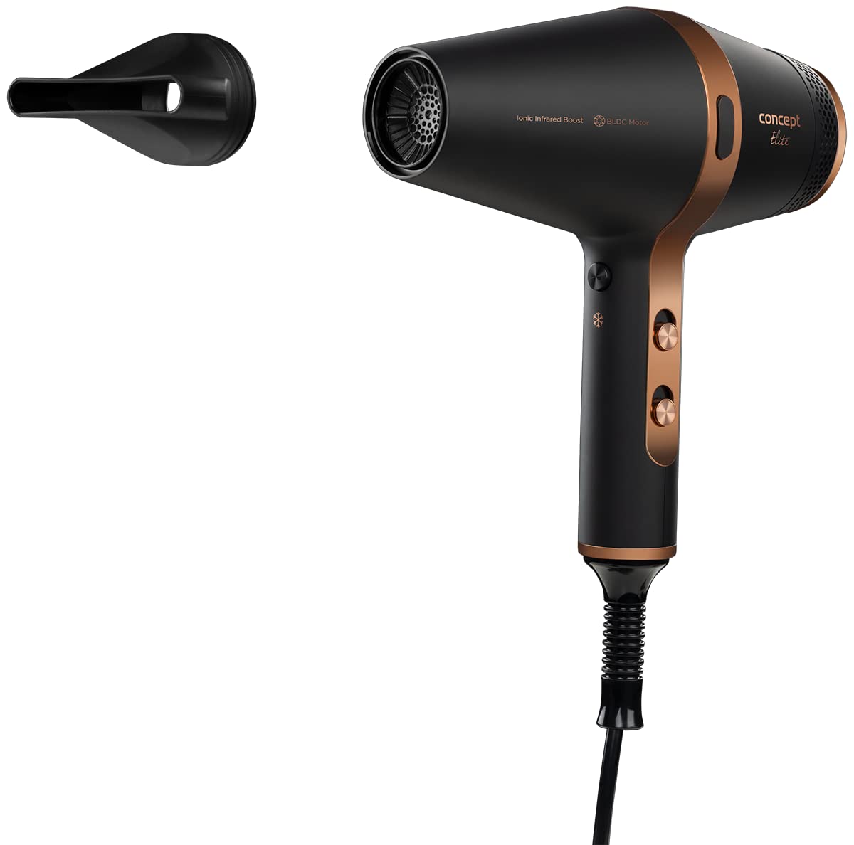 Concept VV6030 suszarka do włosów, 2200 W, kolor czarny brąz