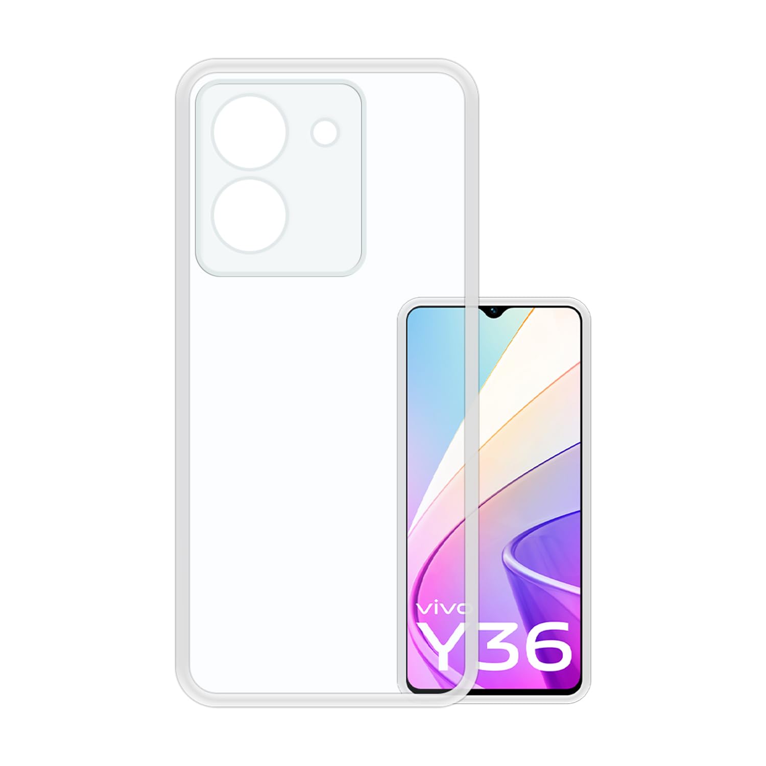 VIDO Transparent Back Case Cover for Vivo Y36 (Soft & Flexible & Camera Protection Back Case) (B0C9DL5VZV) Amazon Price History, Amazon Price Tracker
