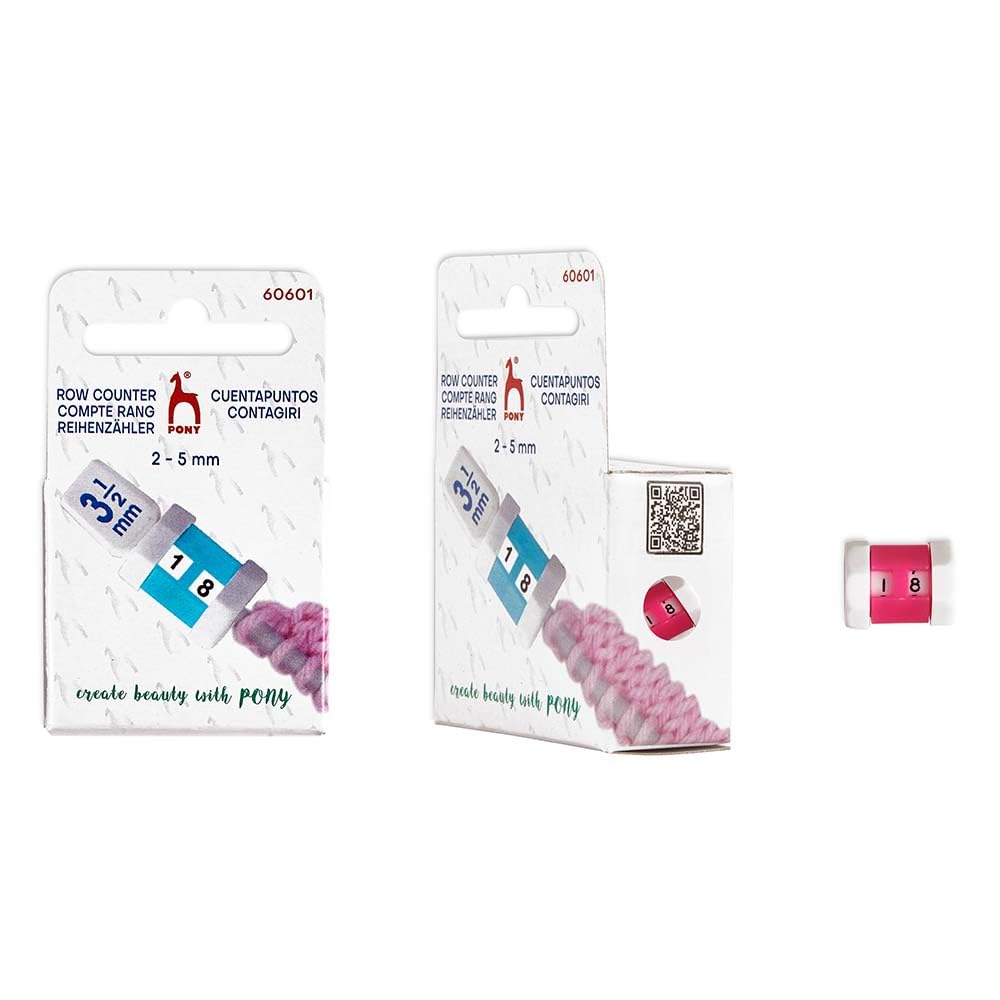 Pony Red Row Counter Size S For Needles 2.00-5.00Mm - 1Pc