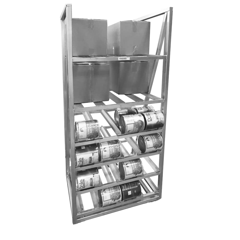 Channel Heavy Duty Stationary Can & Storage Rack by Channel Manufacturing – Aluminum, Model CSBR-80