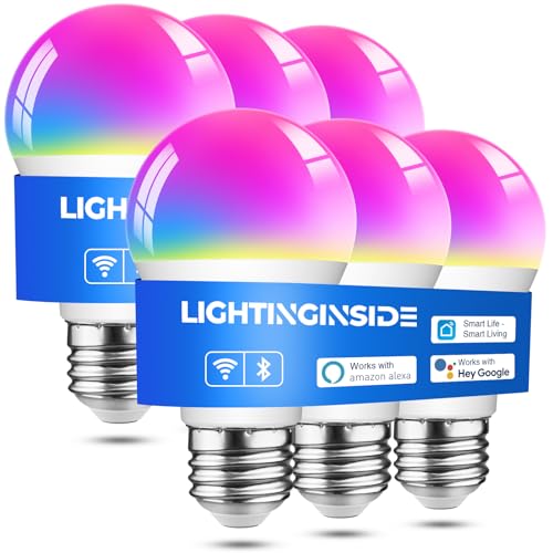 Lightinginside 6-Pack Smart Bulbs RGBCW No Hub