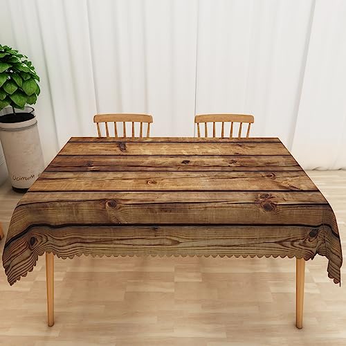 Rectangle-Farmhouse-Wood-Tablecloth-Fabric-Rustic-Wooden-Table-Cloth-60x84inch-Heavy-Duty-Table-Cloth-for-TableWashable-Water-Resistant-TableclothIndoor-and-Outdoors-Party-Table-Decor Rectangle Farmhouse Wood Tablecloth Fabric Rustic Wooden Table Cloth 60x84inch Heavy Duty Table Cloth for TableWashable Water Resistant TableclothIndoor and Outdoors Party Table Decor