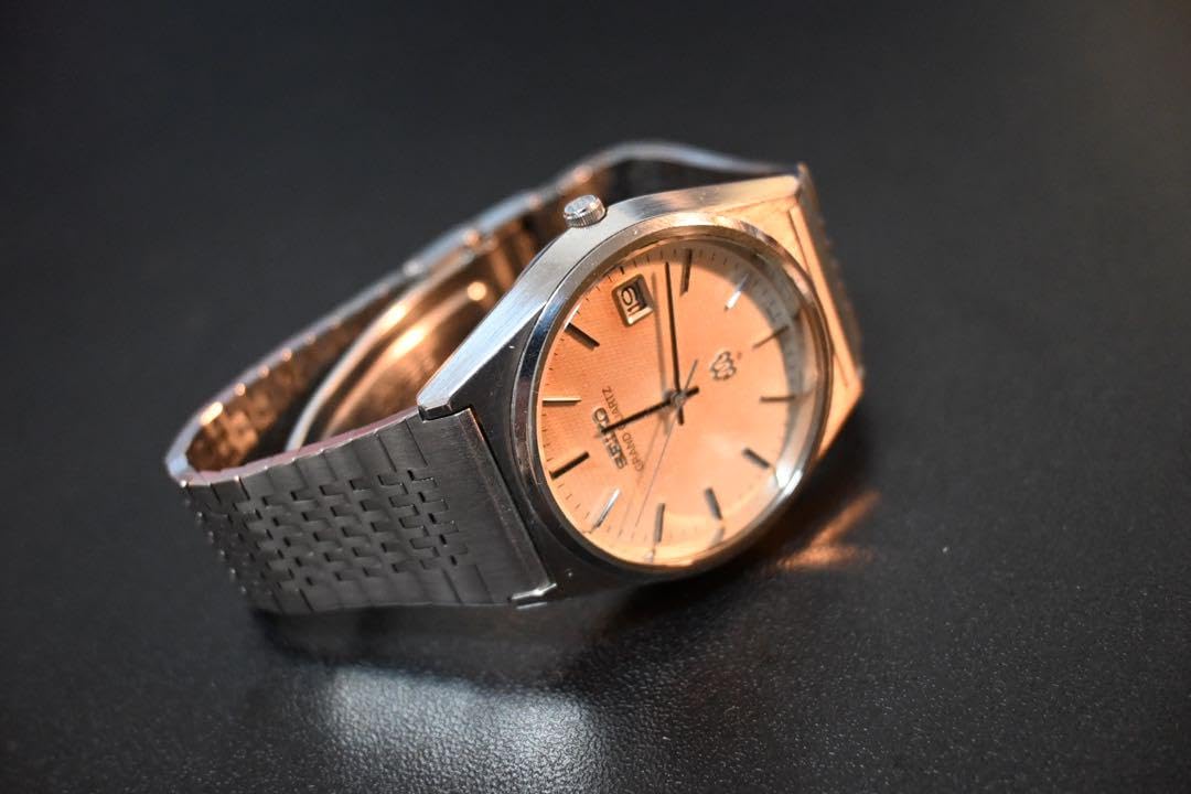 【グランドツイン】SEIKO オールドクォーツ時計 ヴィンテージ セイコー SEIKO グランドクオーツ ツインクオーツ 9256-7000 青