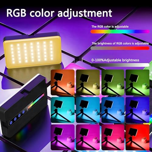 Image of FKU 8 inch Rechargeble Clip Light for Selfie Video Light, Dimmable 3200K-6500K LED Fill Light for Computer, Tablet, Smartphone, DSLR Camera with Screen Clip