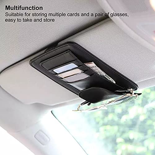 Zonneklephouder, vuilafstotende Zonneklepkaarthouder Slijtvast Bewaar meerdere kaarten om het zicht van de bestuurder in… - Afbeelding 3