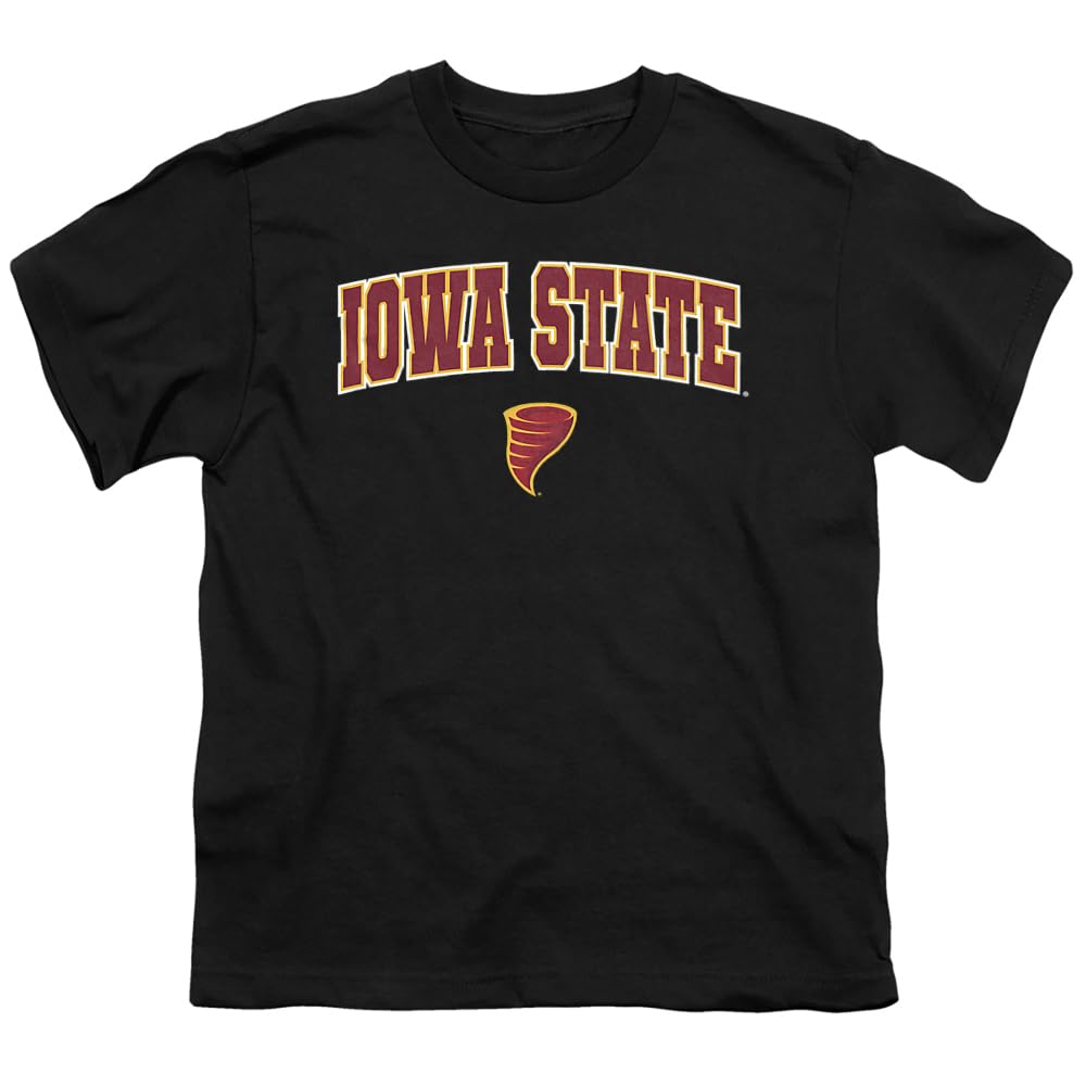 LOGOVISION Iowa State University Arch Logo Black Kids T Shirt (2) for Toddler Boys and Girls, Black