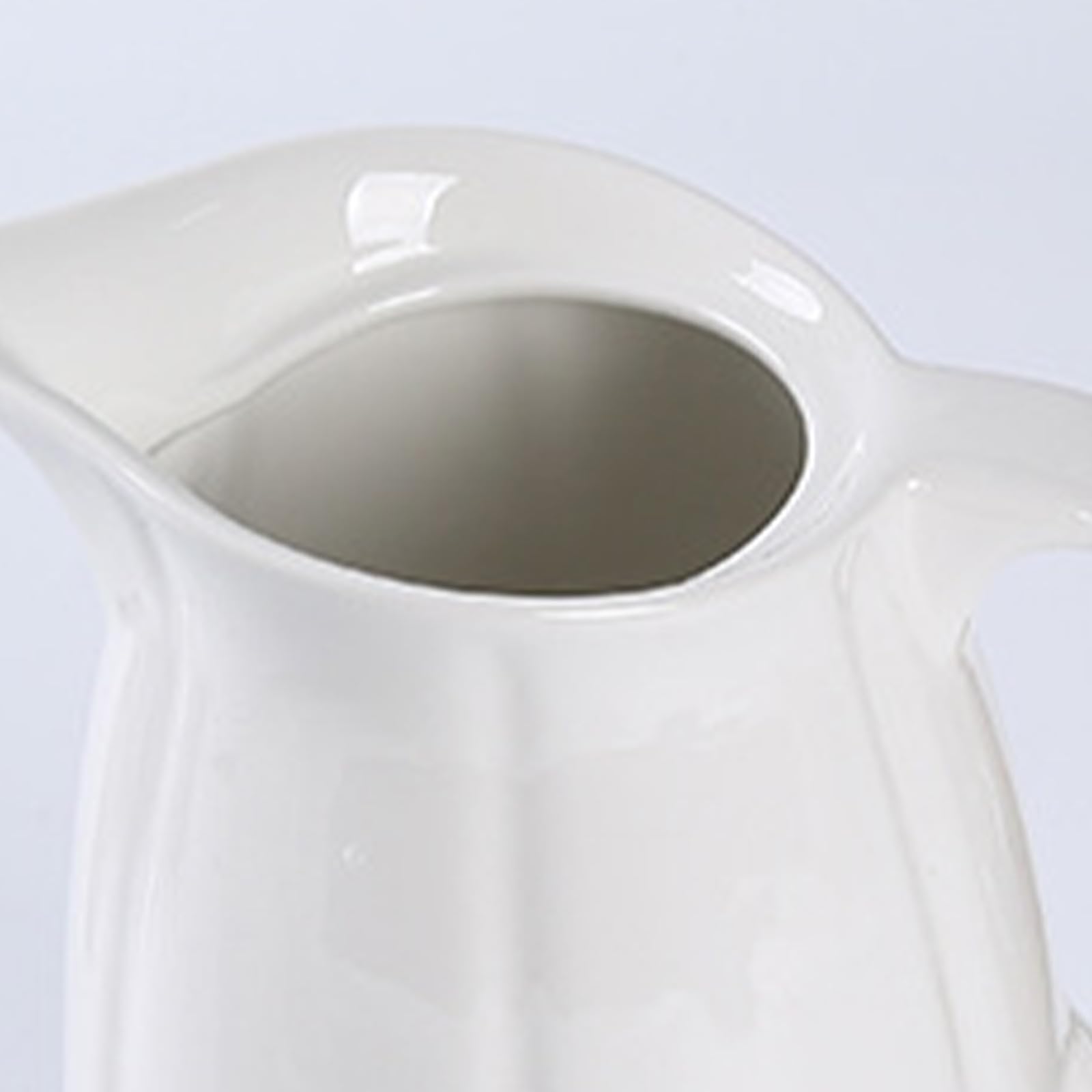 Pichet à Eau en Céramique 2300ml Blanc pour Boissons Froides