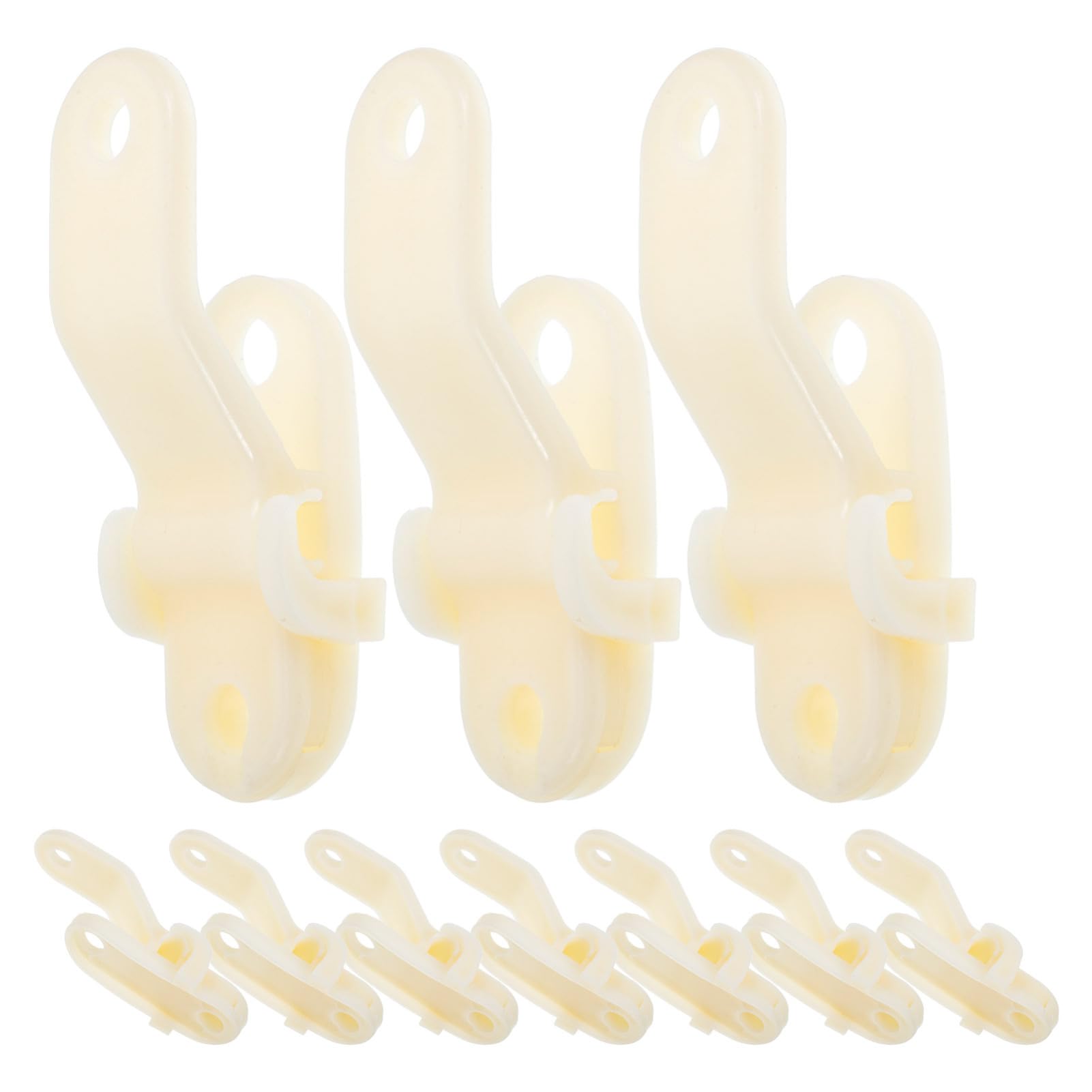 ibasenice 10PCS Greenhouse Film Locking Clips for Membrane Protection Versatile Plastic Clamps for Ventilation Fruit and Vegetable Greenhouses Extends Membrane Life