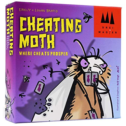 Coiledspring Games Cheating Moth Card Game Juego, Multicolor