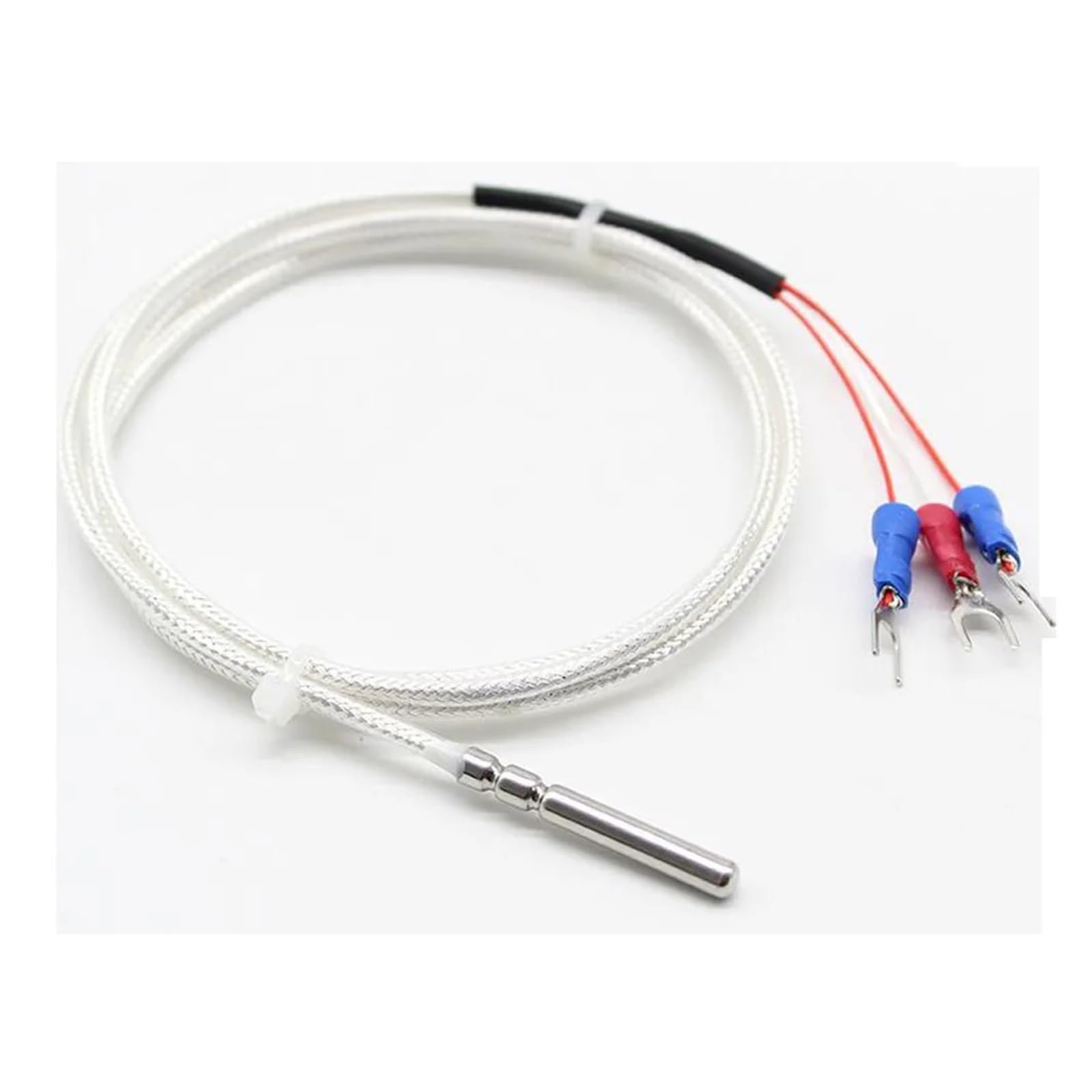 Sensor PT100 de 3 hilos evita errores de lectura térmica con sonda PTFE de 30 mm 6