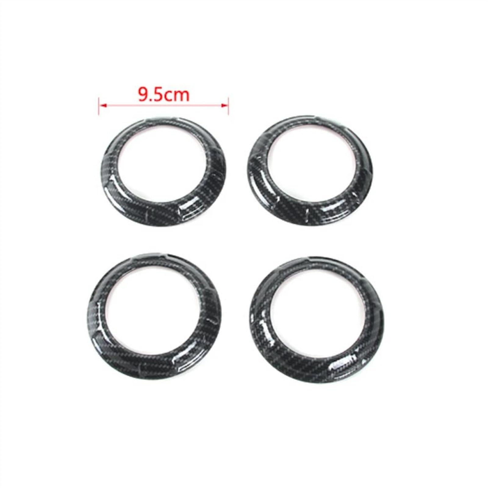 cornici bocchette Auto Compatibile con Jeep per Wrangler JK 2011-2017 Cruscotto per Auto A/C Aria Condizionata Sfiato Decorazione Copertura Adesivo Trim Accessori Interni(2)