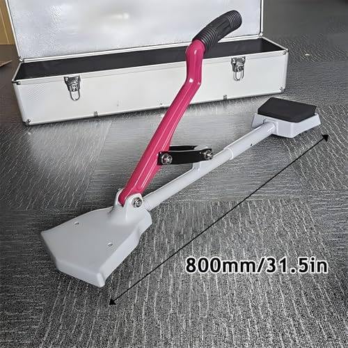 Attrezzo per moquette, ergonomico, salva ginocchia con manico antiscivolo e pinze regolabili, 8 livelli di tensione per installazione professionale su pavimenti, design portatile per uso domestico