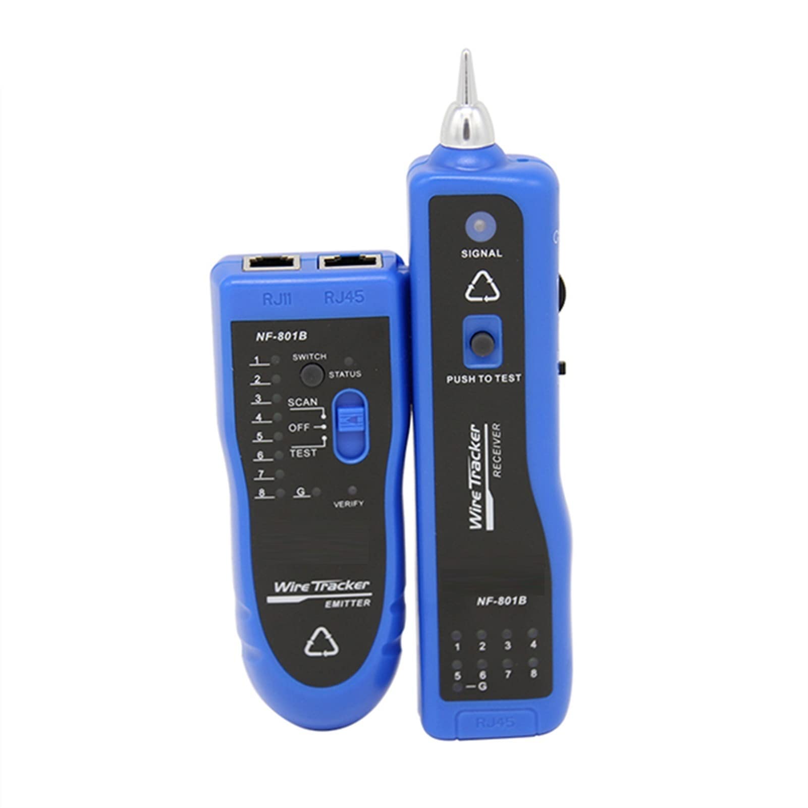 Detector de pared, NF-801 Red de detector de cable multifunción Teléfono Teléfono Testador de cables Tracker(NF-801-Blue)
