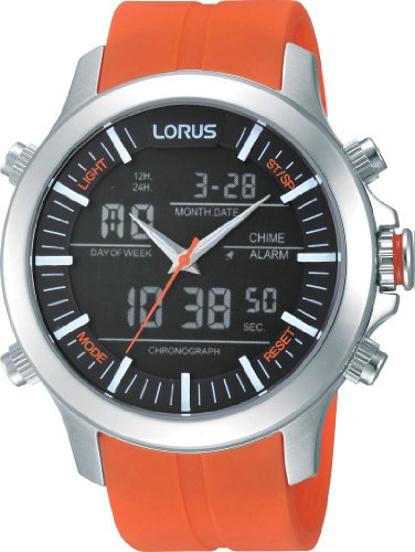 Lorus RW609AX9 - Orologio da polso uomo, caucciú