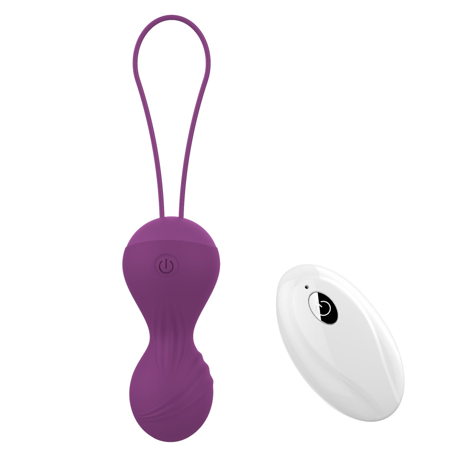 Vibratore con telecomando, 10 modalità di vibrazione per il punto G e il clitoride, sex ball con telecomando, sex toy per coppie e donne, uovo vibrante ricaricabile, viola