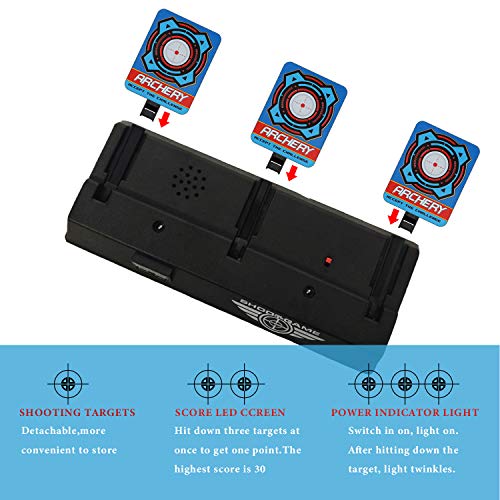 Electronic Shooting Target For Nerf Guns, Auto Reset Digital Scoring Targets For Shooting For Kids, Ideal Toys For 3 4 5 6 7 8 9 10+ Year Old Boys And Girls, Stocking Stuffers For Kids #TOP7