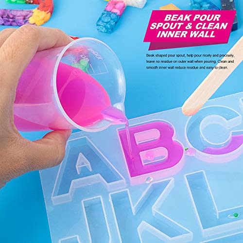 Kit de 36 vasos medidores de plástico para resina miniatura 5