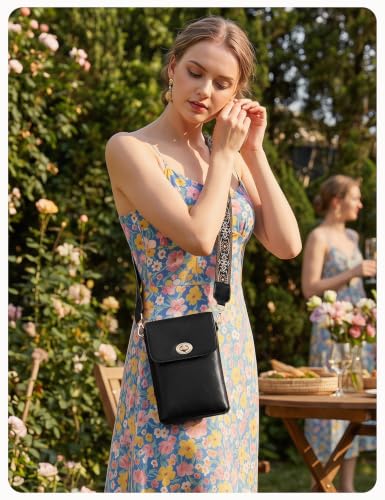 OFY Leather Crossbody Bags for Women, Cell Phone Purse Cross Body Bag - image 2