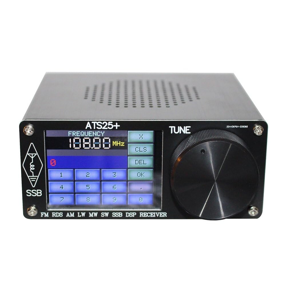 WnewTools ATS-25+ 2.4Inch Touch Screen Si4732 Chip All Band Radio Receiver DSP Receiver FM LW MW SW SSB