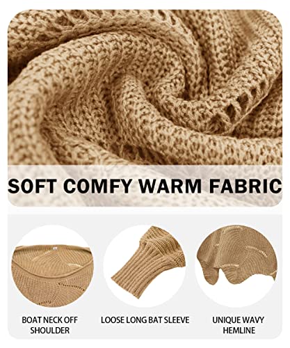 Image of RITERA Women Plus Size Soft-Touch Sweaters Casual Lightweight Crewneck Soft Knit Oversized Pullover Loose Fit Fall Jumper Top