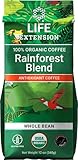 Life Extension Rainforest Blend (Whole Bean) Coffee, Natural, 12 Ounce