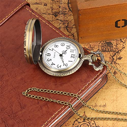 WRVCSS Holle Tree Design zakhorloge heren dames horloge met halsketting cadeau - Afbeelding 5