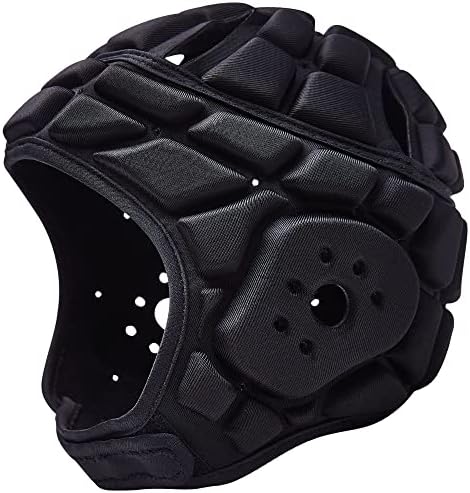 Legendfit Soft Padded Helmet for Rugby Flag Football 7v7 Adjustable Soccer Goalie Headguard Headgear Sports Goalkeeper Head Protection Kids Youth Adults