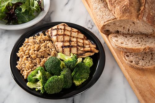 Carlisle FoodService Products Dallas Ware Reusable Plastic Plate with Rim for Buffets, Home, and Restaurants, Melamine, 9 Inches, Black, (Pack of 48) by Carlisle FoodService Products - Image 7