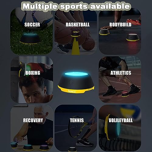 Strumento di reazione alla luce a LED, migliora velocità, agilità e fitness per gli appassionati di sport, lampada intelligente con ventosa per una facile installazione
