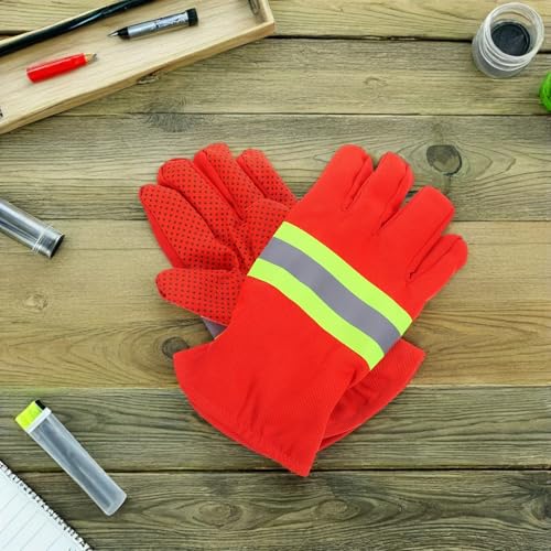Guantes ignífugos BETOOKY con forro de algodón cómodo para el combate de incendios 7