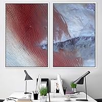 2 Piece Framed Canvas Wall Art Natural Abstract Canvas Prints Home Artwork Decoration for Living Room,Bedroom - 16