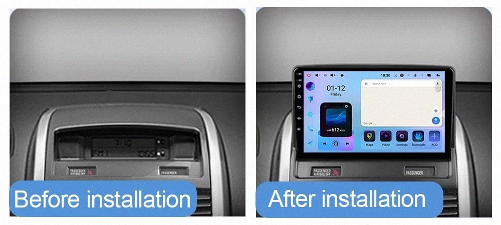 Radio Coche 2 DIN con Carplay Inalámbrico para Kia Picanto SA Morning 2004-2007 Cámara Trasera - HD Pantalla Carplay Mirror Link - Portátil Radio Coche Bluetooth, 8 Nuclear 4G+64G