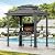 Modern Shade Grill Gazebo 6' X 8', Aluminum BBQ Gazebos with Shelves and Paper Towel Holder, Grill Canopy with Galvanized Steel Roof, Grill Gazebo with USB and USB-C Charging Ports for Patio