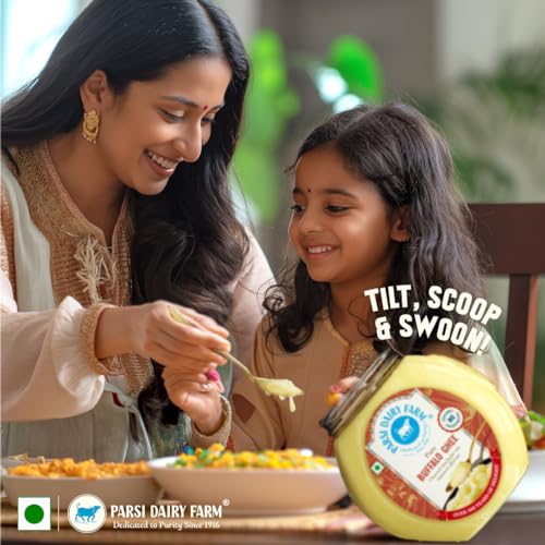 Image of Parsi Dairy Farm Pure Buffalo Ghee | Traditional Desi Ghee | Danedar Texture | Farm Fresh & 100% Natural | No Additives | Vegetarian - 500ml